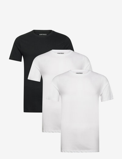 3 PACK T-SHIRTS - multipack t-shirts - 2x white 1x black