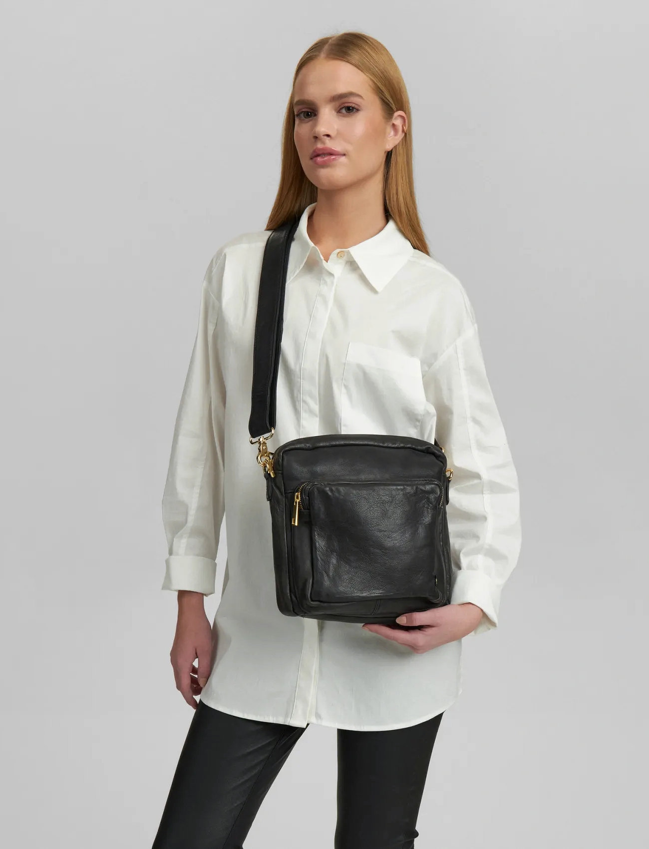 DEPECHE Cross Over, One Size, Black, Tasker > Crossbody-Tasker, Dame
