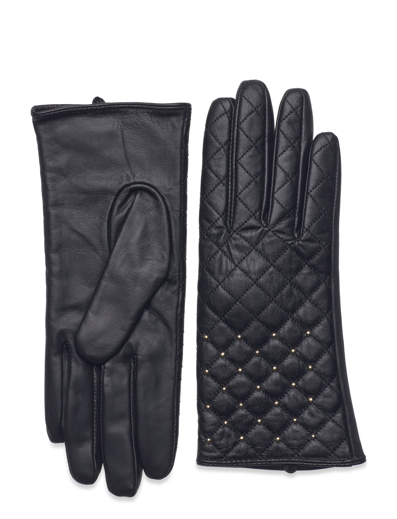 DEPECHE Gloves With Studs Svart