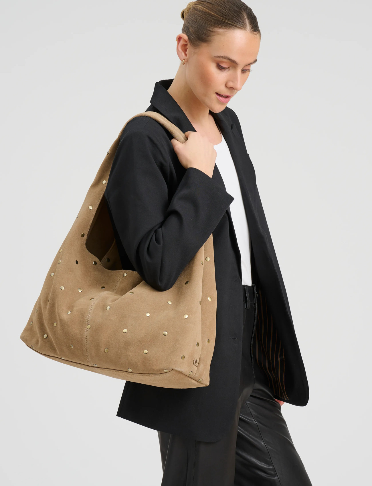 DEPECHE Amsterdam Shoulderbag, One Size, Beige, Tasker > Små Skuldertasker-Crossbody-Tasker, Dame