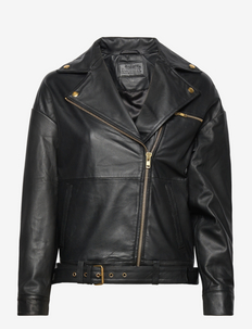 WOMEN FASHION Jackets Leatherette Brown 36                  EU discount 56% ONLY biker jacket 