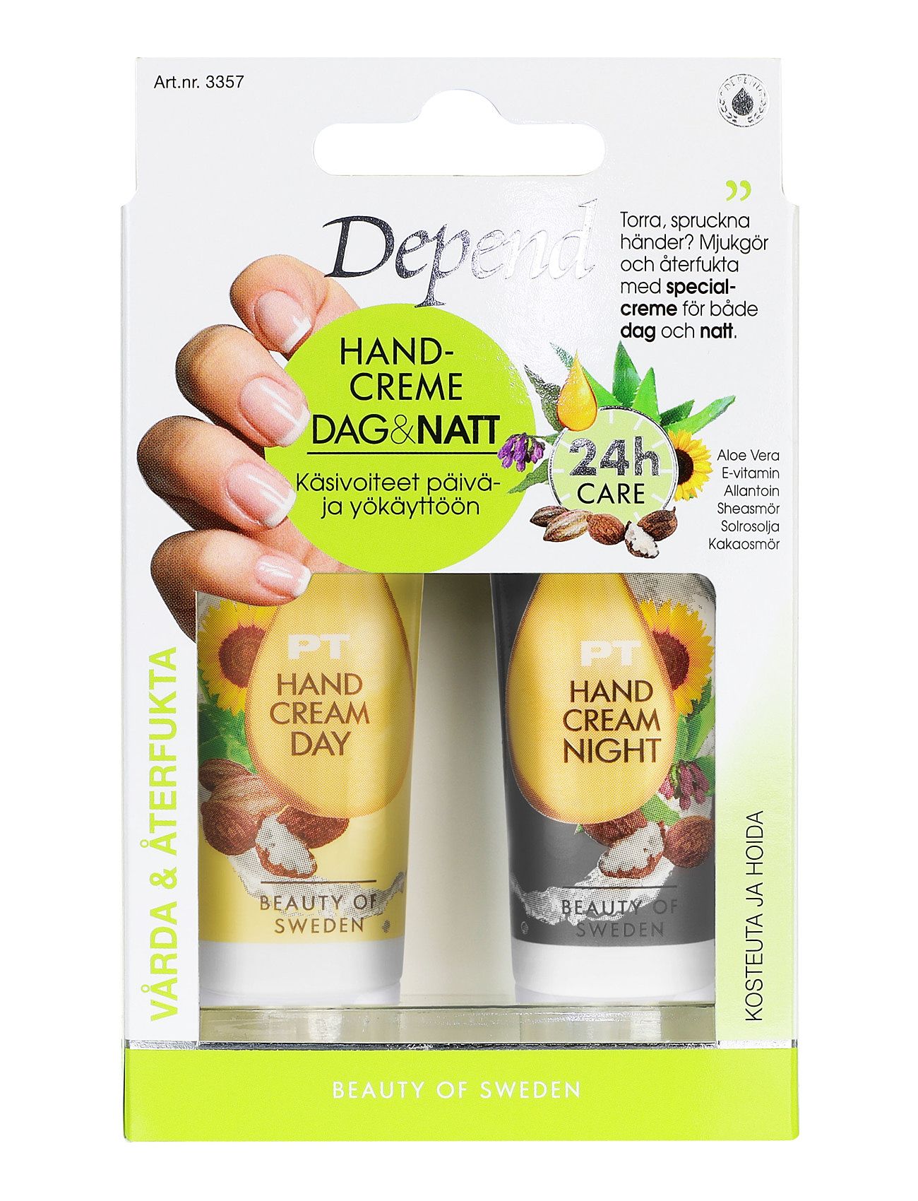 Handcreme Dag & Natt Se/Fi Beauty Women Skin Care Body Hand Care Hand Cream Nude Depend Cosmetic