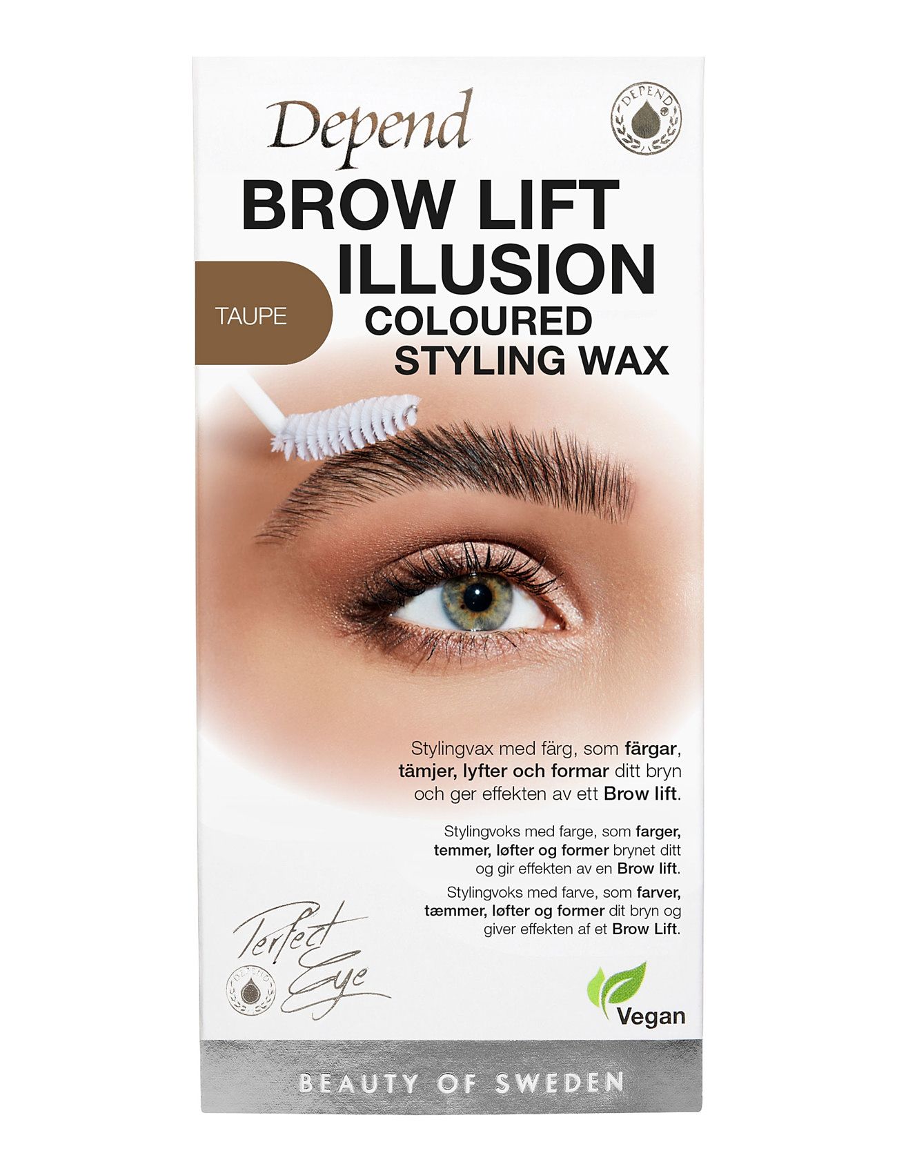 Pe Brow Illusion Wax Taupe Se/No/Dk Beauty Women Makeup Eyes Eyebrows Eyebrow Pomade Nude Depend Cosmetic