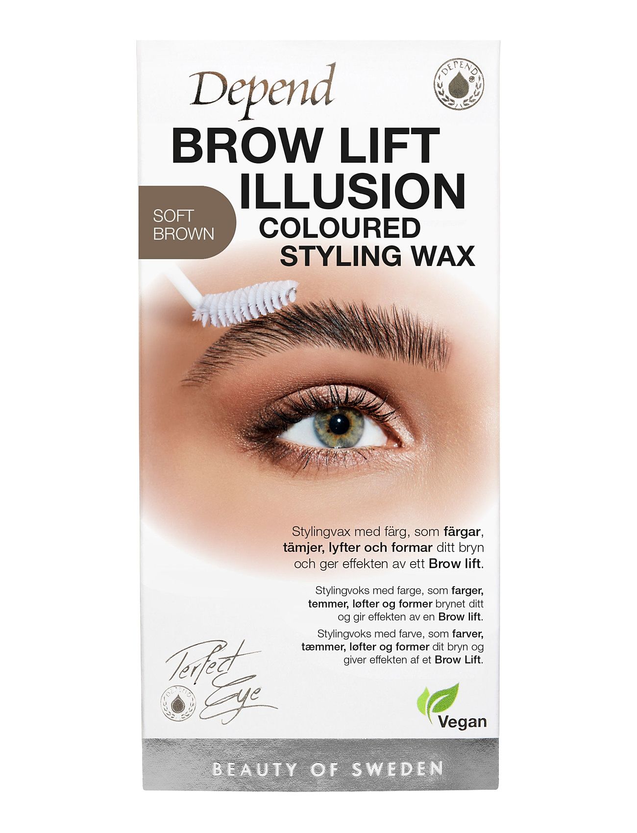Pe Brow Illusion Wax S.brown Se/No/Dk Beauty Women Makeup Eyes Eyebrows Eyebrow Pomade Nude Depend Cosmetic