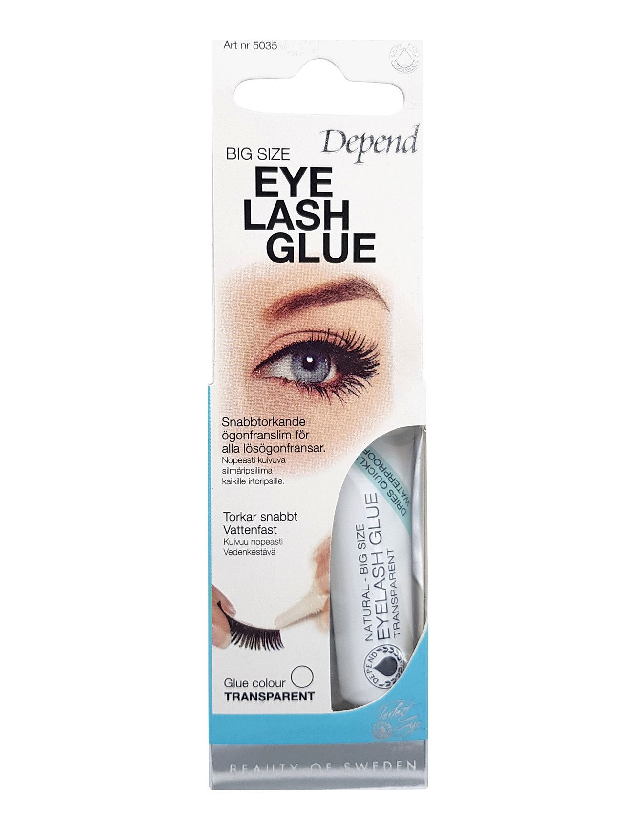 Eyelash Glue Natural -Big Se/Fi Øjenvipper Makeup Nude Depend Cosmetic