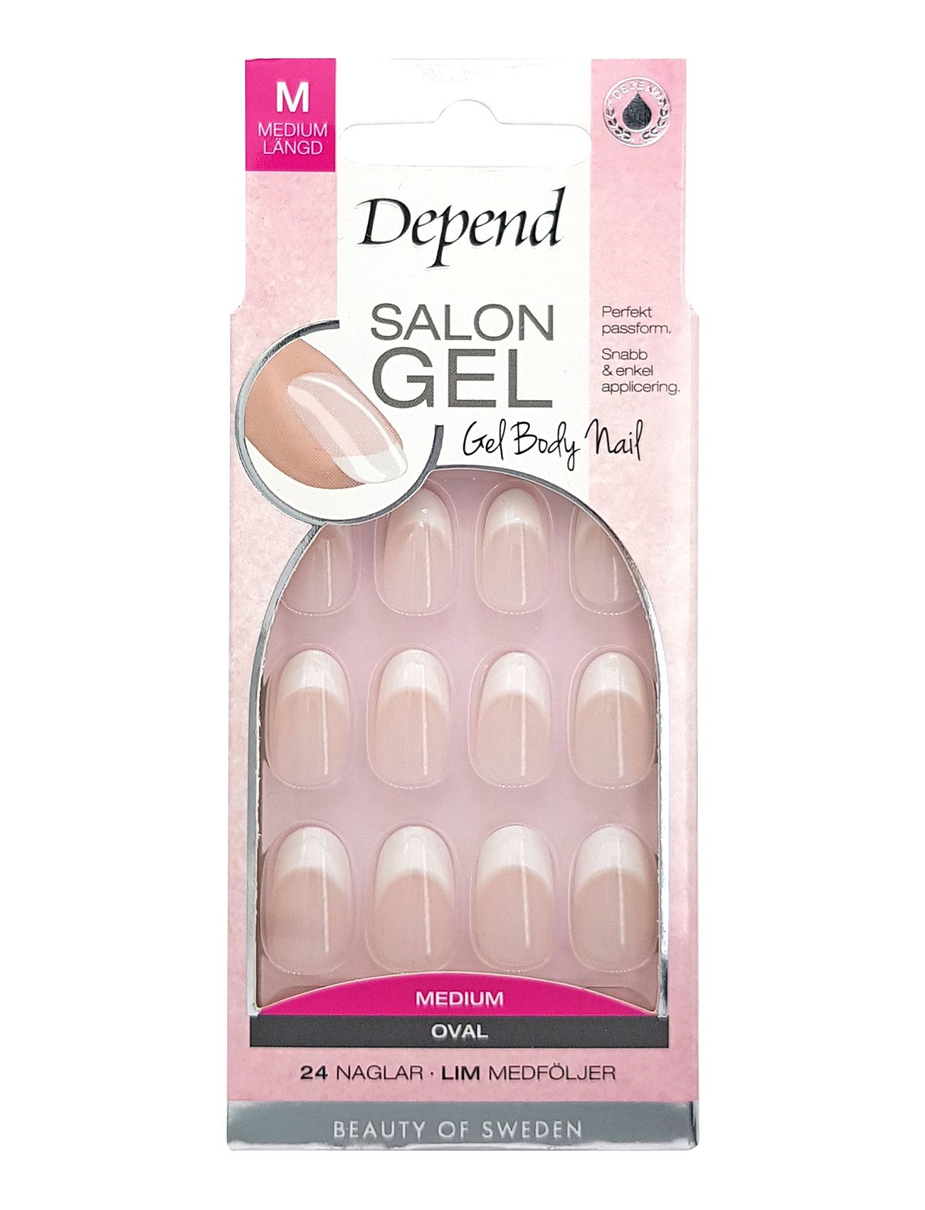 Salon Gel Nude Oval Nord Beauty Women Nails Fake Nails Nude Depend Cosmetic