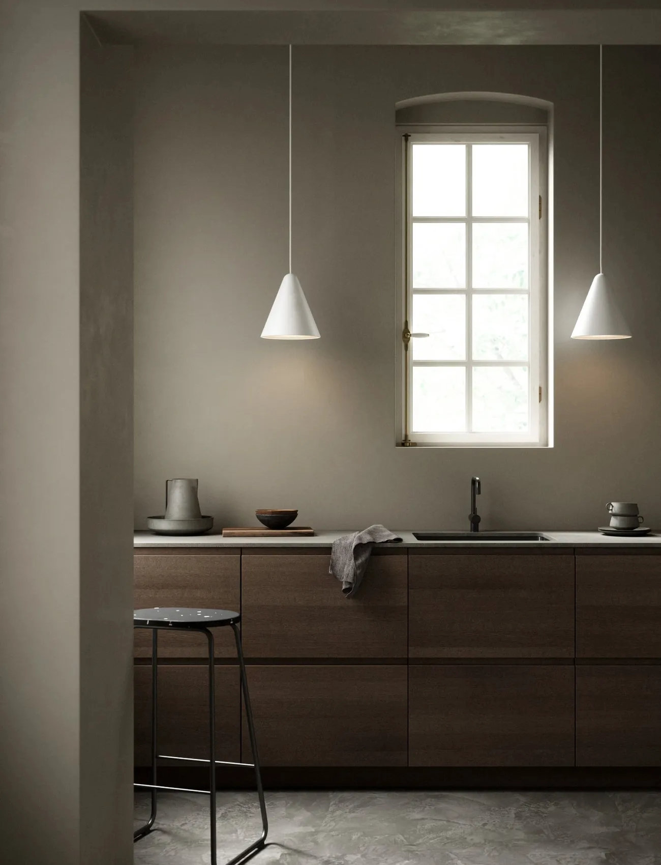 Design For The People Nono 23,5 | Pendel, Ø 23.5 cm, White, Loftslamper > Pendellamper, Unisex