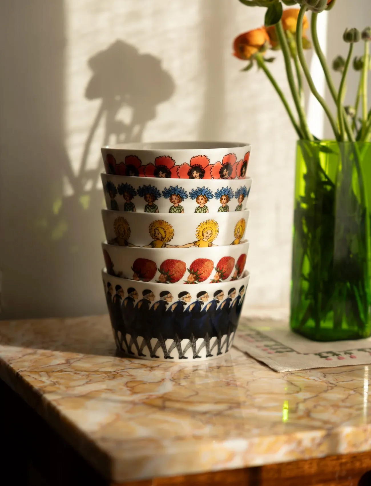 Design House Stockholm Dandelions Bowl, 50 CL, Yellow, Skåle > Morgenmadsskåle, Unisex