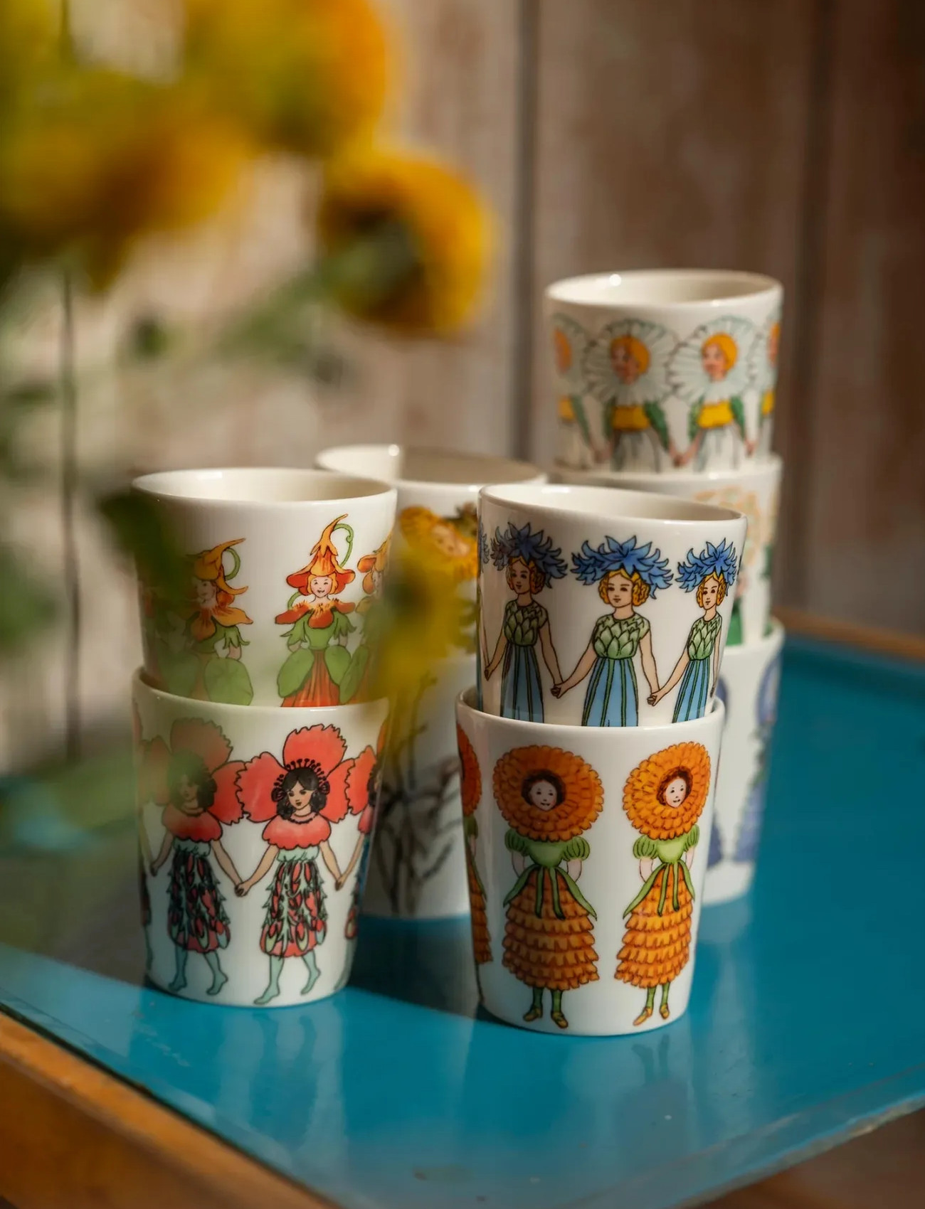 Design House Stockholm Cornflower Mug, 28 CL, White, Kopper & Krus > Kaffekopper, Unisex