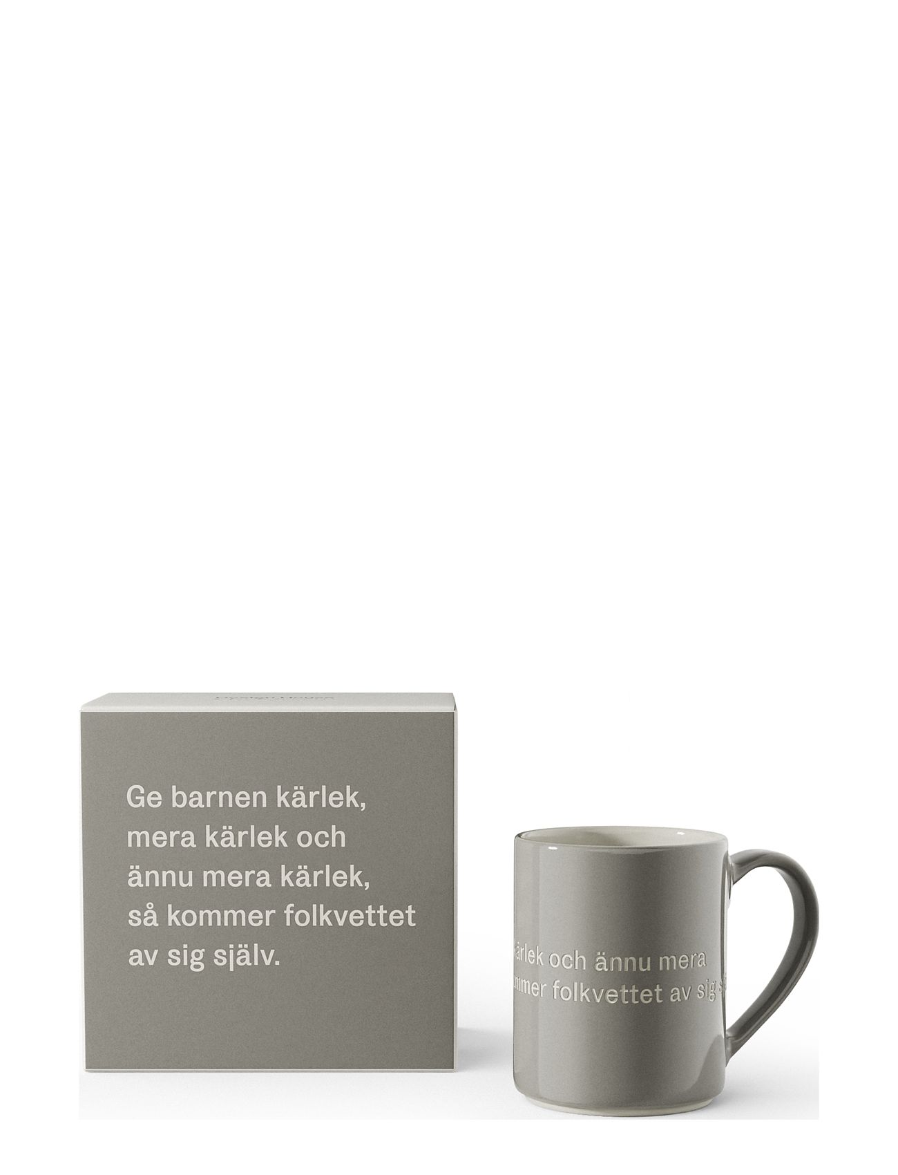 Astrid Lindgren Mug Grey Design House Stockholm