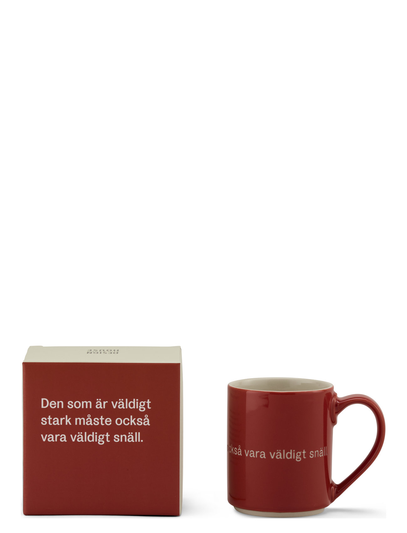 Astrid Lindgren Mug Home Tableware Cups & Mugs Coffee Cups Red Design House Stockholm