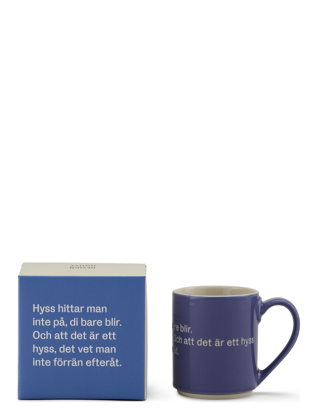 Astrid Lindgren Mug Home Tableware Cups & Mugs Coffee Cups Blue Design House Stockholm