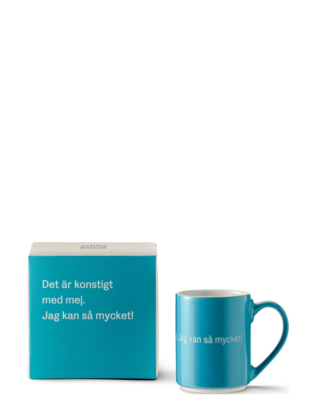 Astrid Lindgren Mug Home Tableware Cups & Mugs Coffee Cups Blue Design House Stockholm