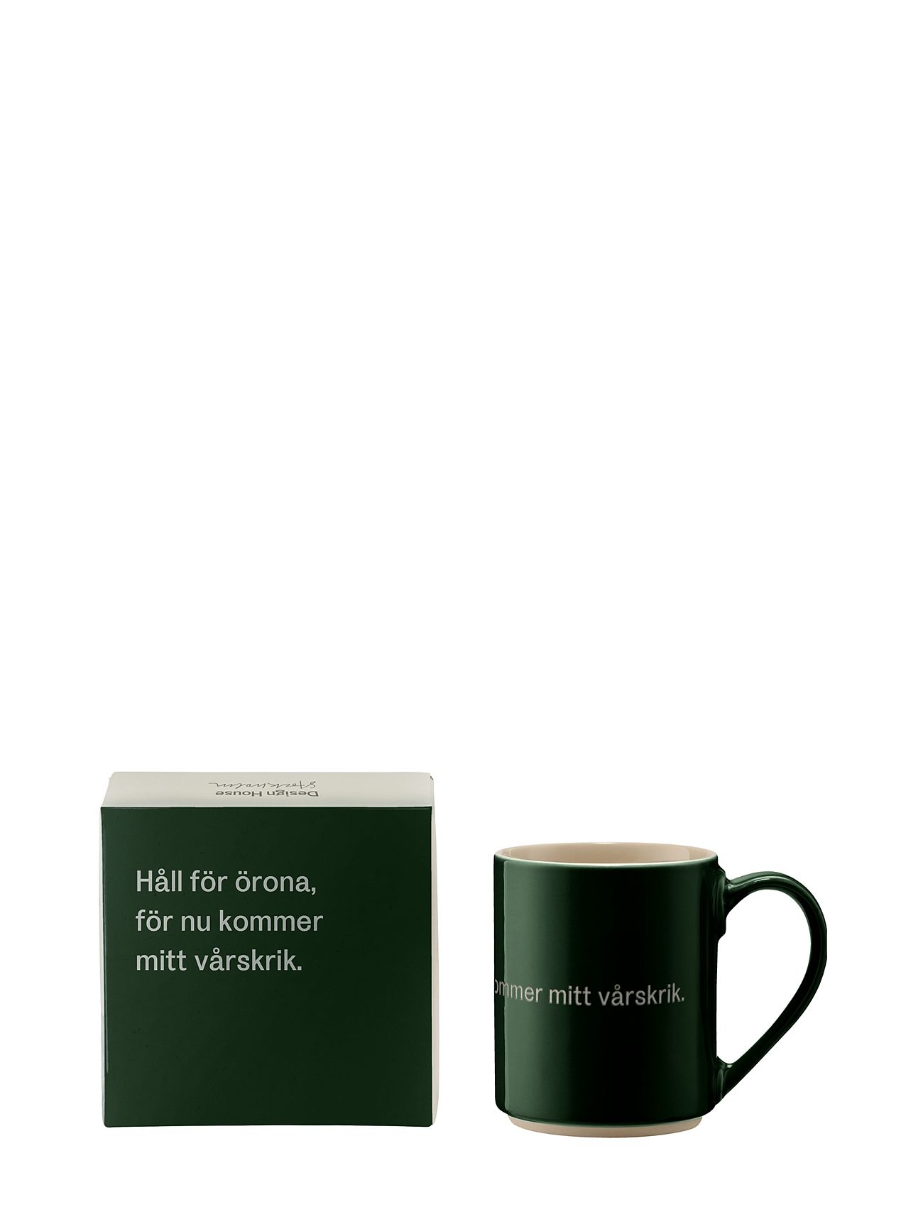 Astrid Lindgren Mug 25 Home Tableware Cups & Mugs Coffee Cups Green Design House Stockholm