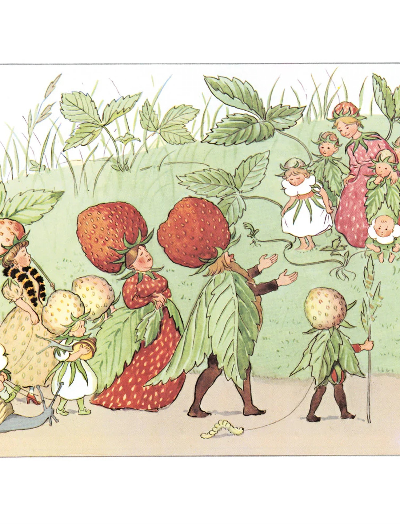 Design House Stockholm The Strawberry Family Tray, 20X27 cm, Red, Spisesteder Og Bordtilbehør > Bakker, Unisex