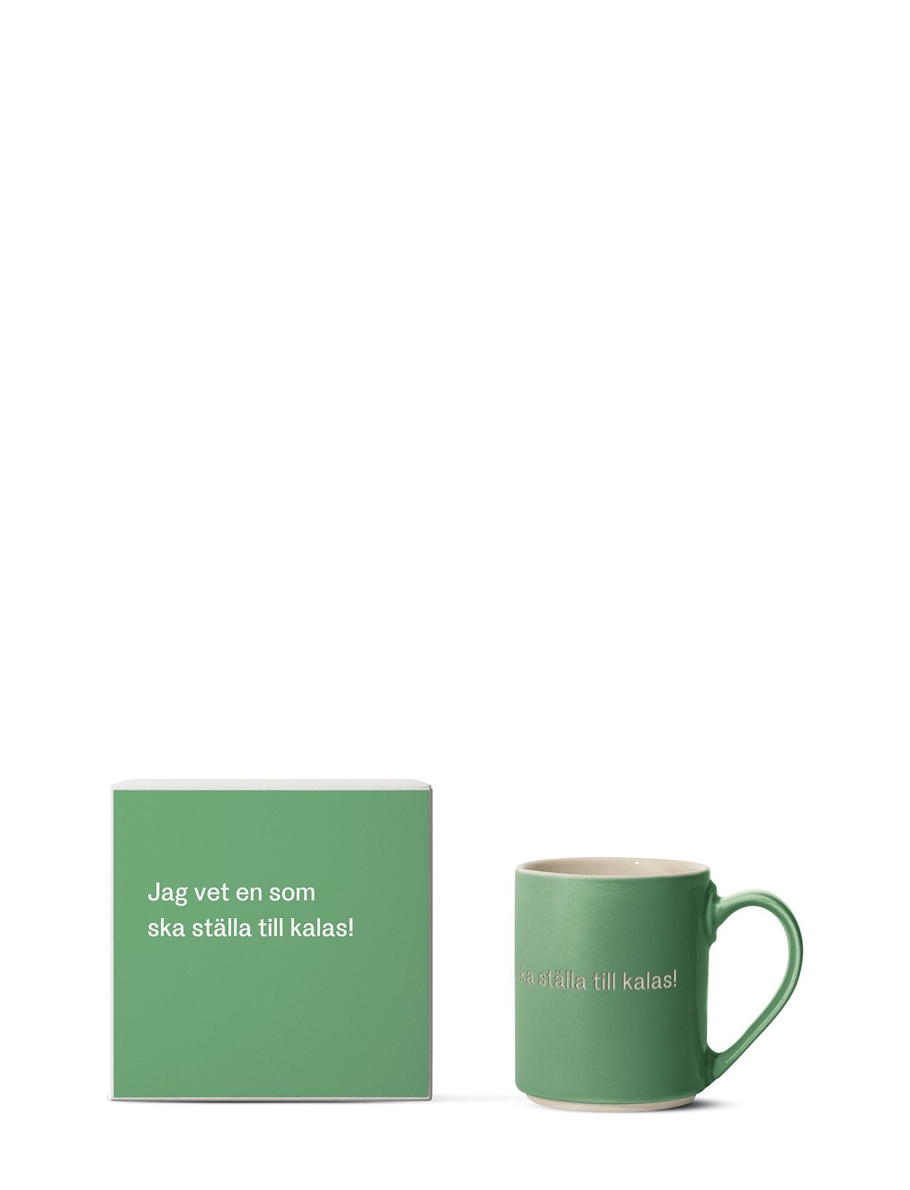 Astrid Lindgren Mug 28 Home Tableware Cups & Mugs Coffee Cups Green Design House Stockholm