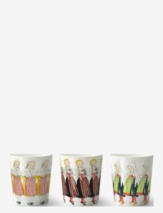3 girls mugs - coffee cups - white