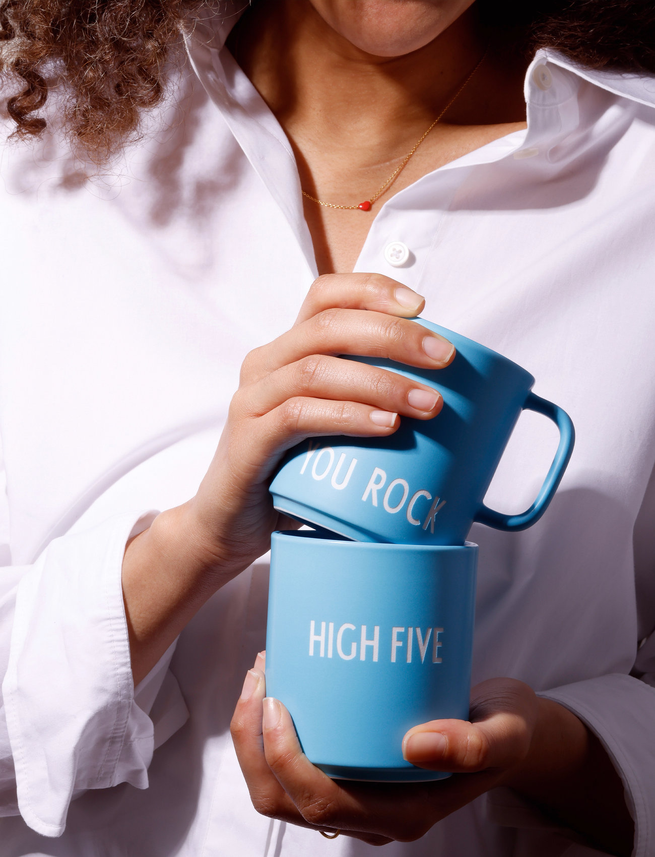 Design Letters Favourite Cup Love & Friendship, 25 CL, Blue, Kopper & Krus > Kaffekopper, Unisex