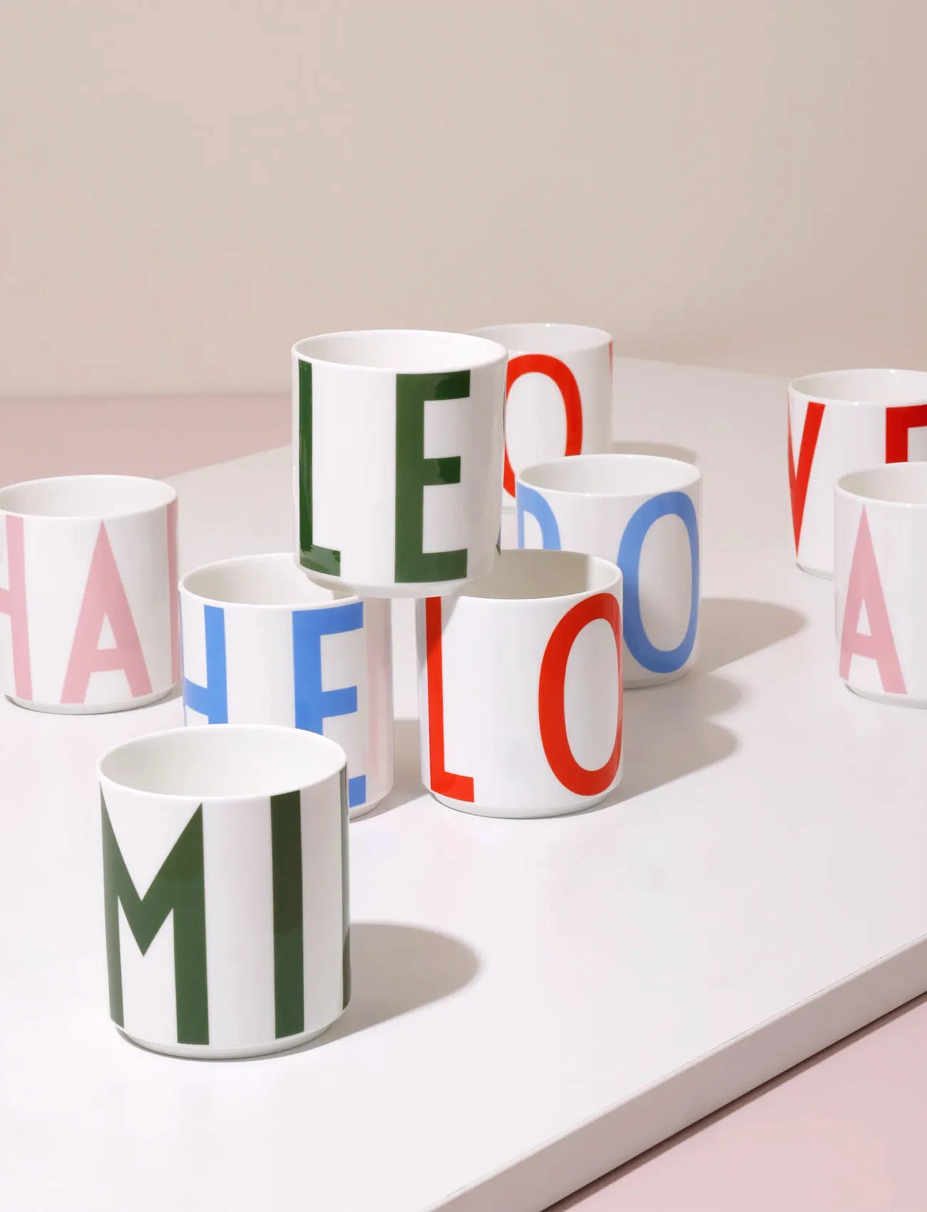 Design Letters Xl Vintage Abc Cups, 25 CL, Cups & Mugs, Blau - Coffee Homeware