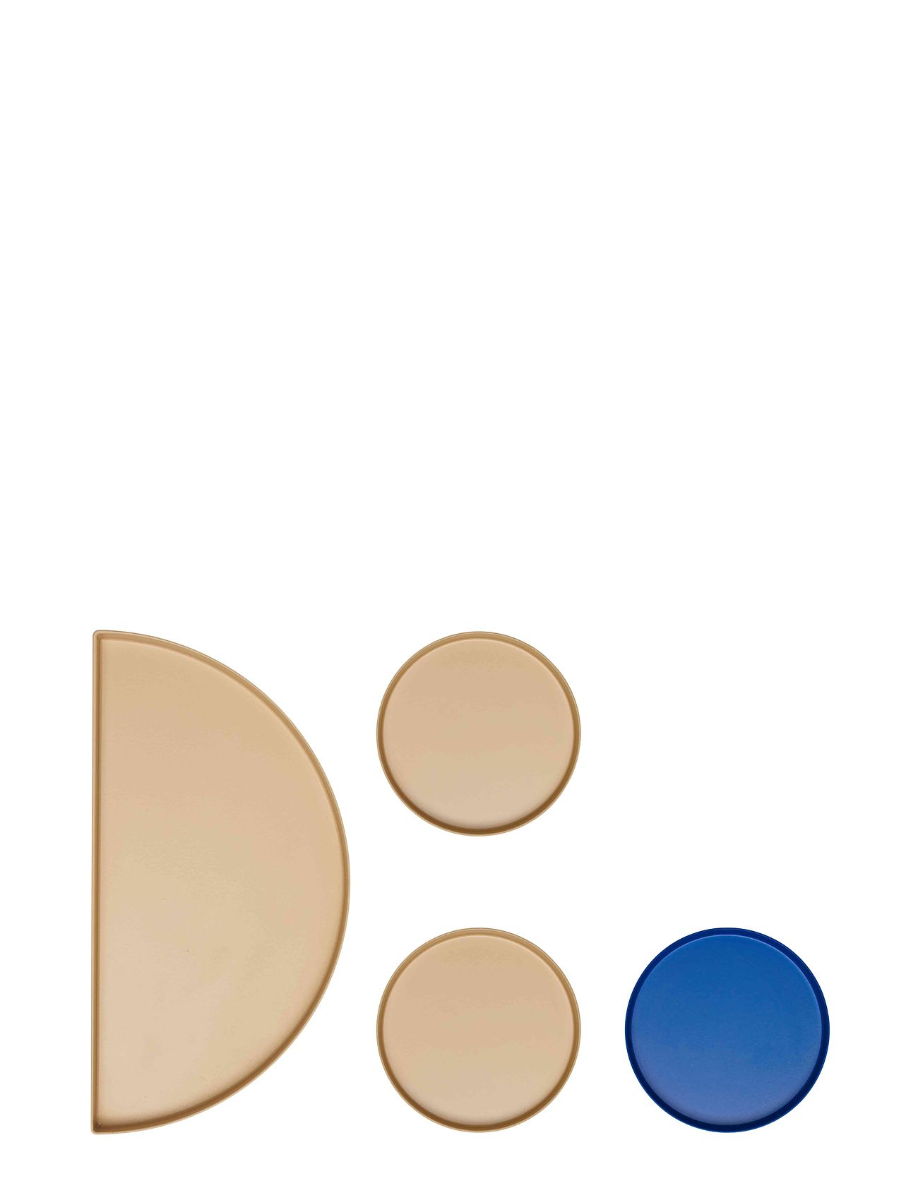 Treasure Trays Beige Design Letters