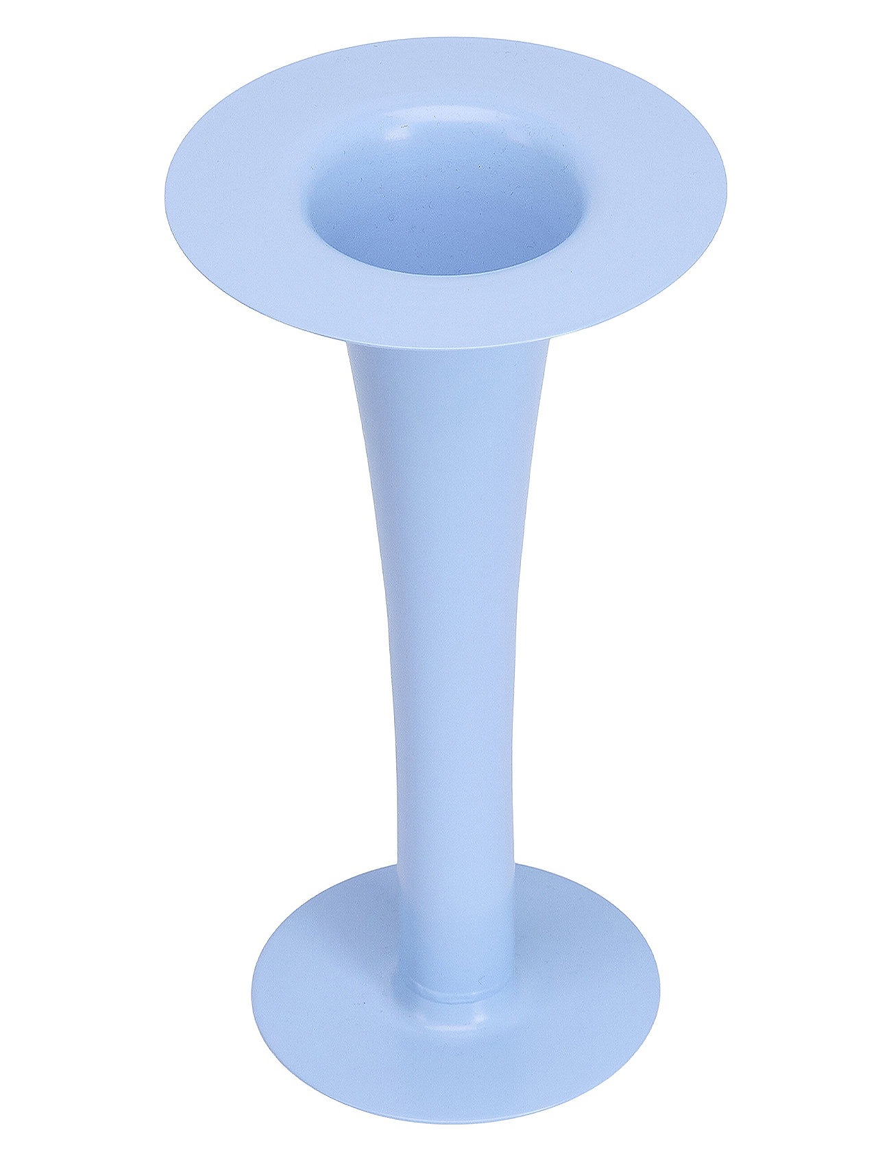 Trumpet. 2-In-1 Vase & Candle Holder Blue Design Letters