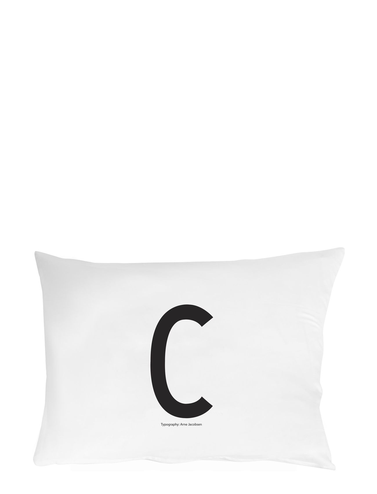 Personal Pillowcase 60x70 A-Z Home Sleep Time Pillows Valkoinen Design Letters