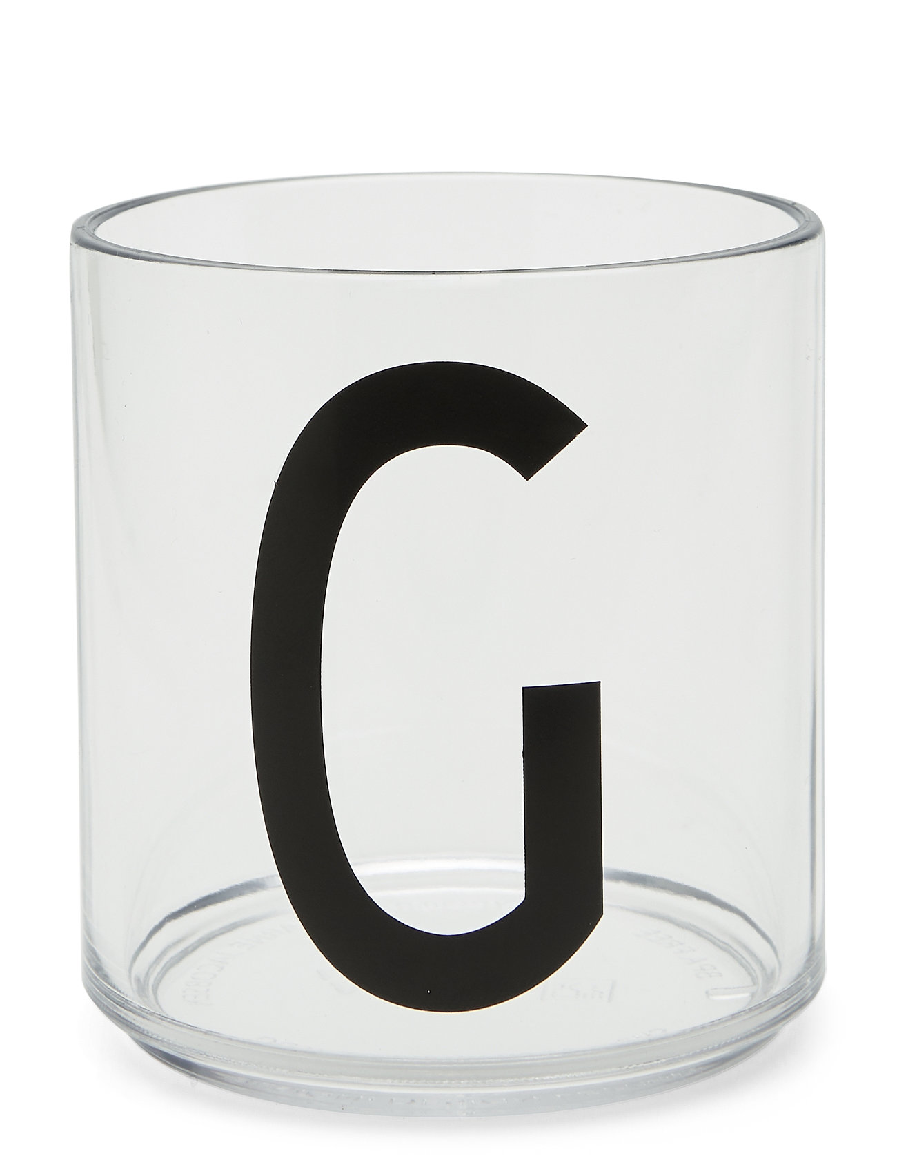 DESIGN LETTERS Kinder Personal Drinking Glass A-Z Weiß - Ø7CM - Kinder