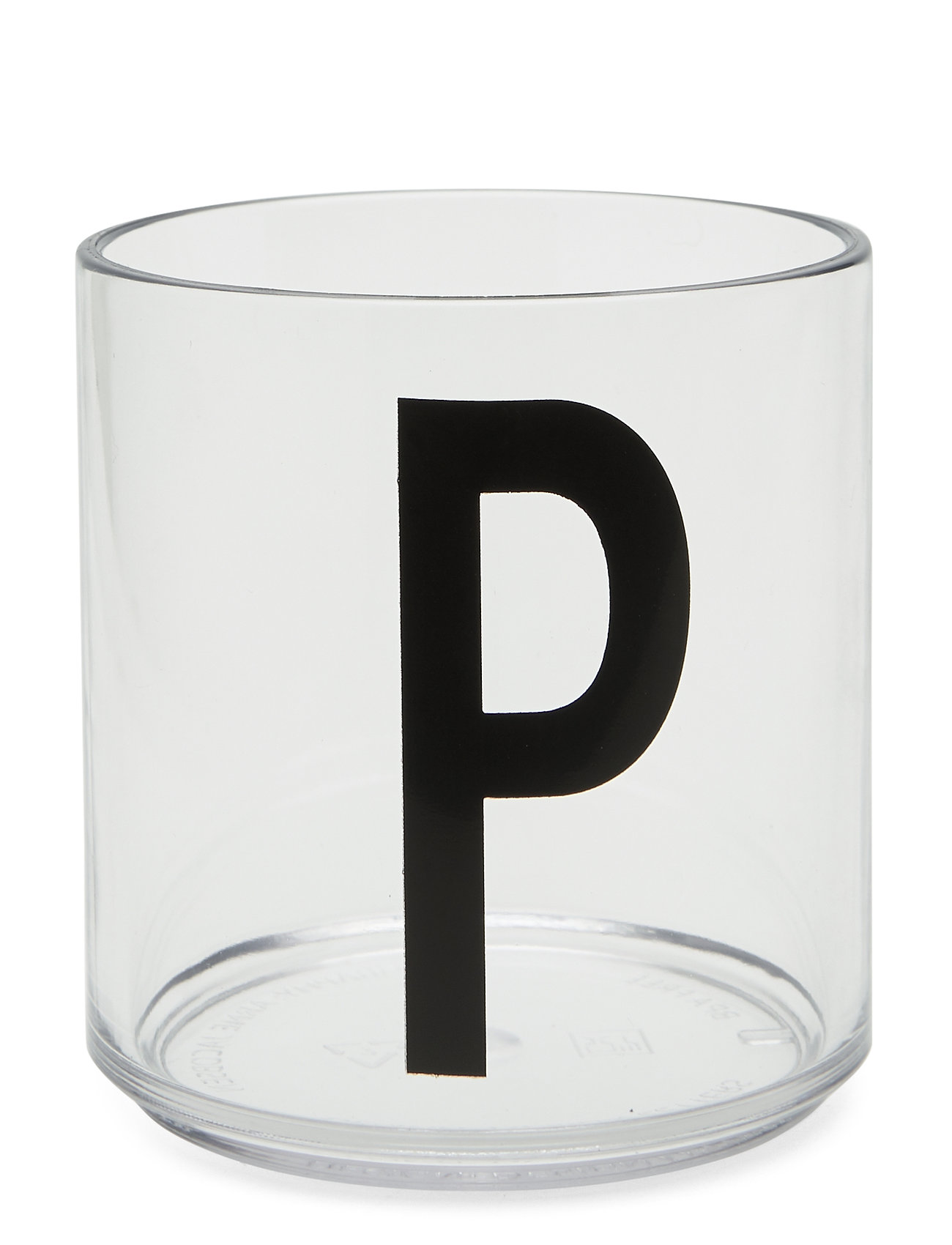 DESIGN LETTERS Kinder Personal Drinking Glass A-Z TRANSPARENT - Ø7CM - Kinder