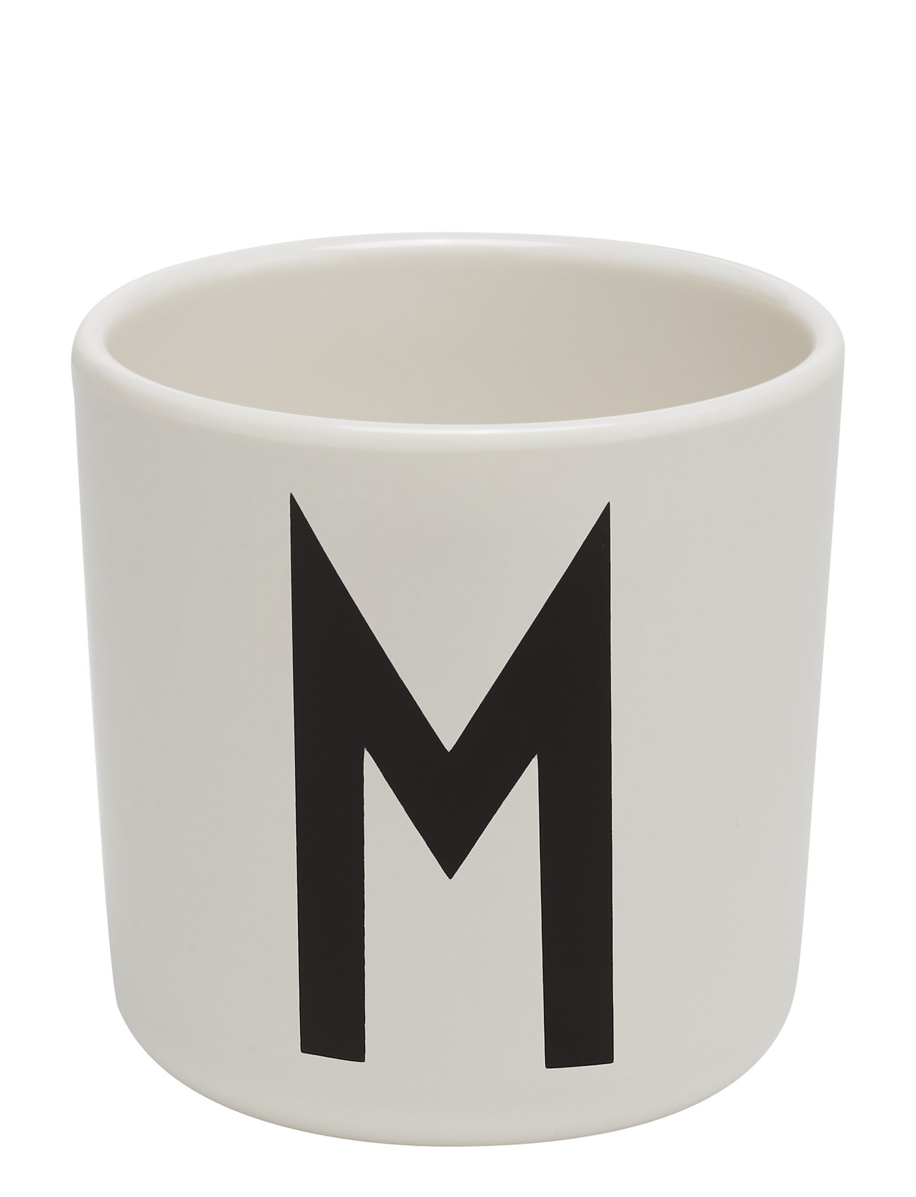 Melamine Cup Home Meal Time Cups & Mugs Valkoinen Design Letters