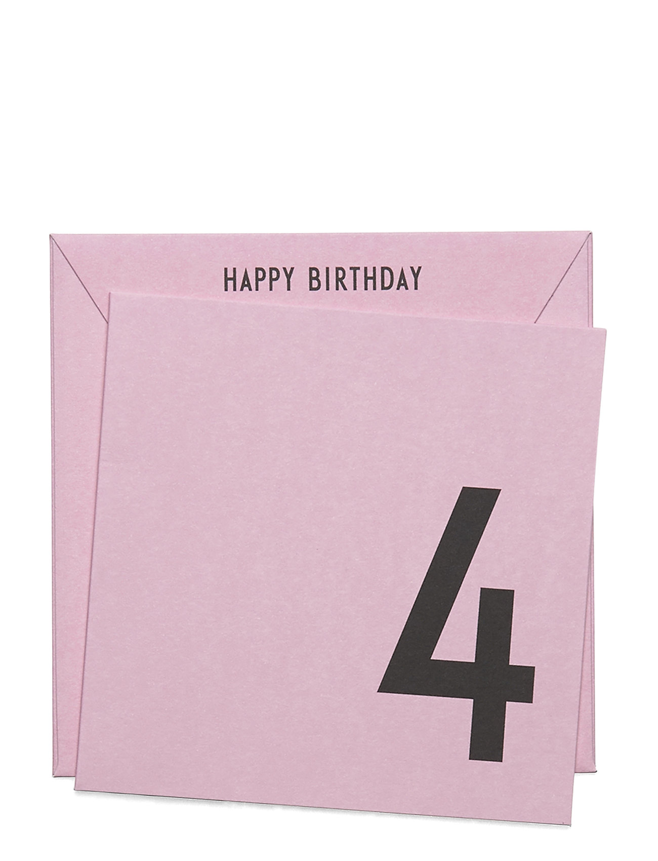 Birthday Card Korut Vaaleanpunainen Design Letters