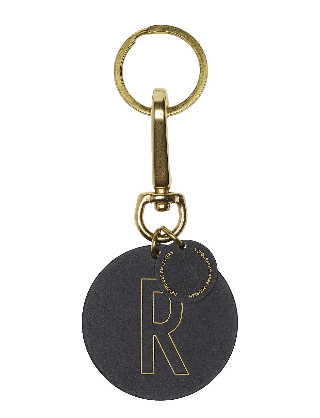 Personal Key Ring & Bagtag Black Design Letters 40882