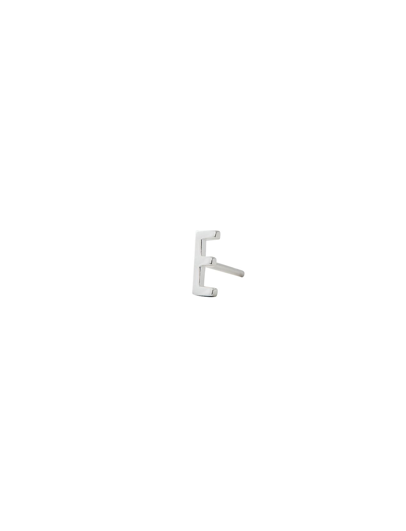 Design Letters Earring Studs Archetypes, A-Z, One Size, Silver, Øreringe > Ørestikker, Dame