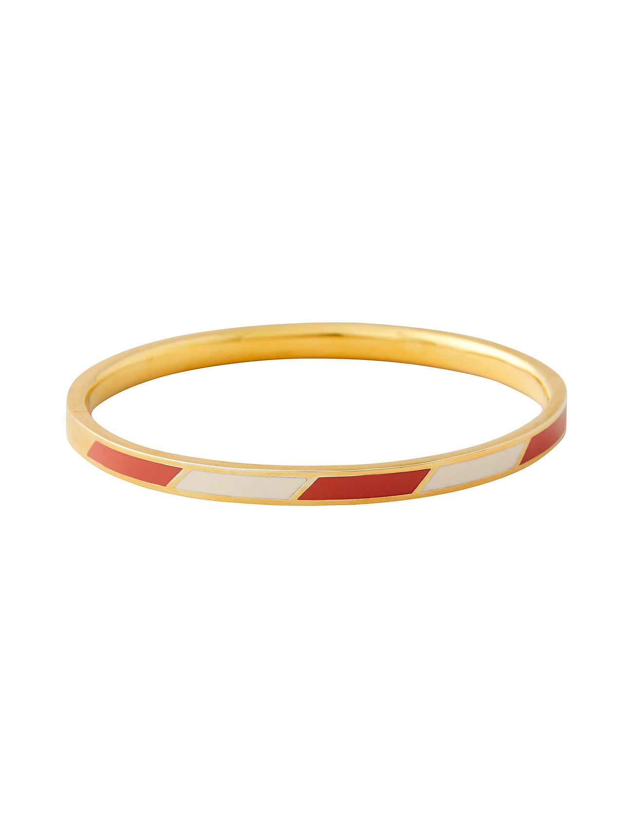 Striped Candy Bangle Red Design Letters