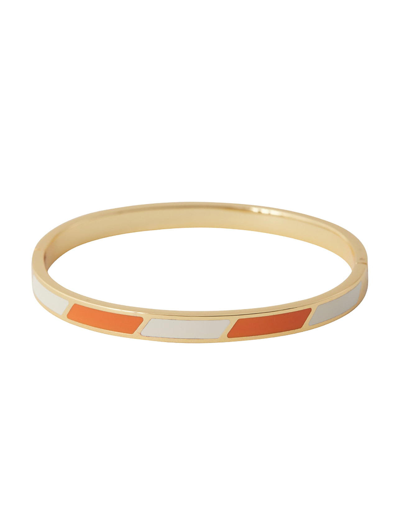 Striped Candy Bangle Orange Design Letters