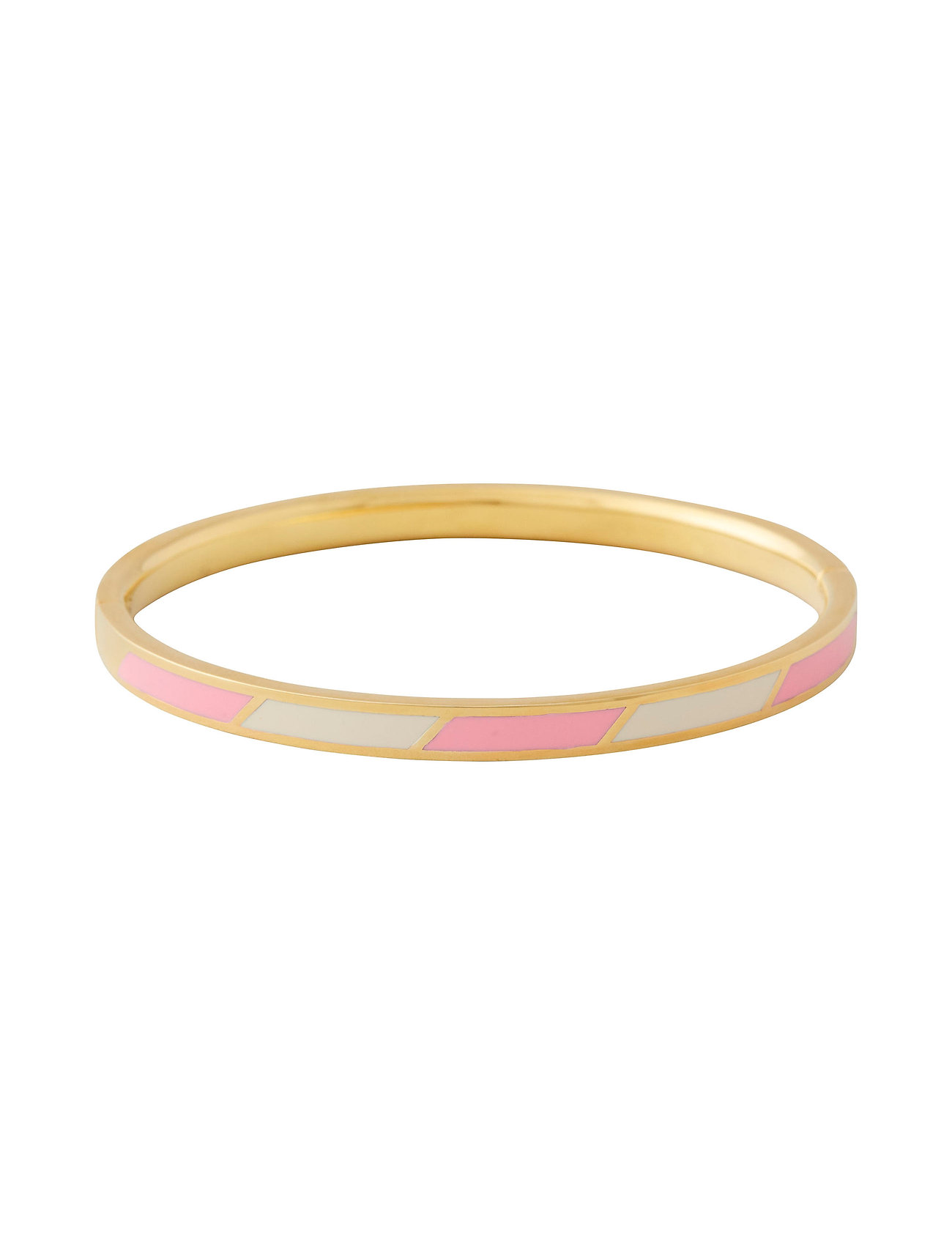 Striped Candy Bangle Pink Design Letters