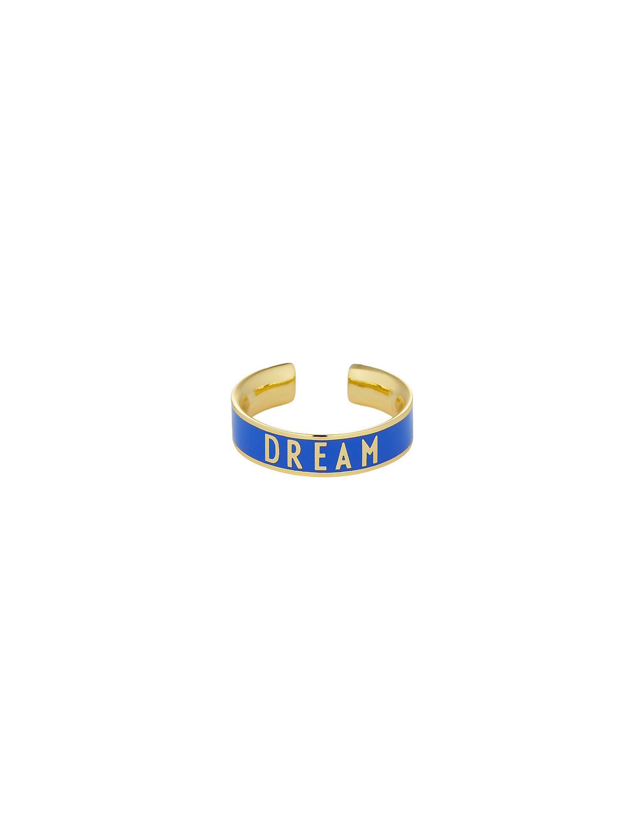 Word Candy Ring Blue Design Letters