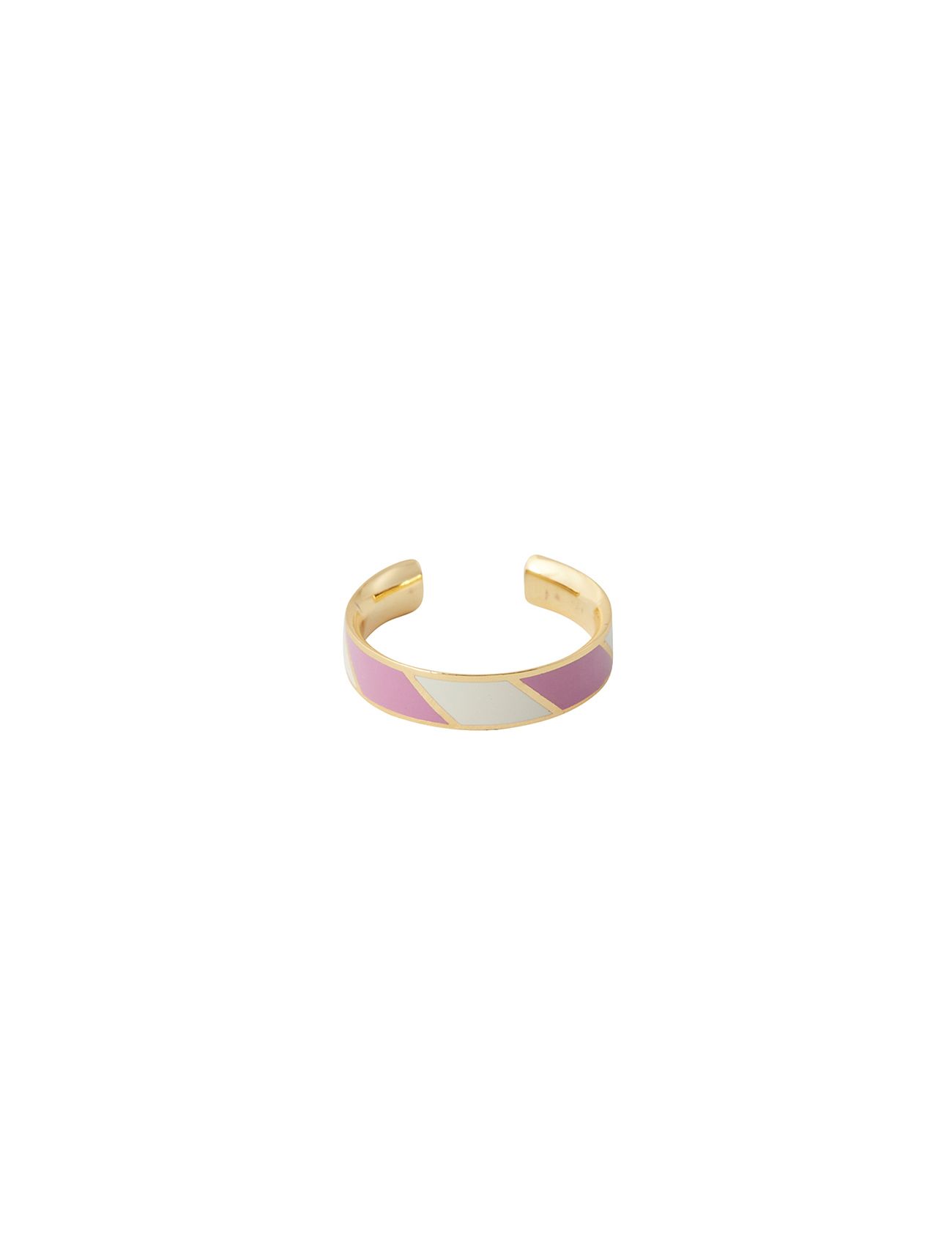 Striped Candy Ring Pink Design Letters 52537
