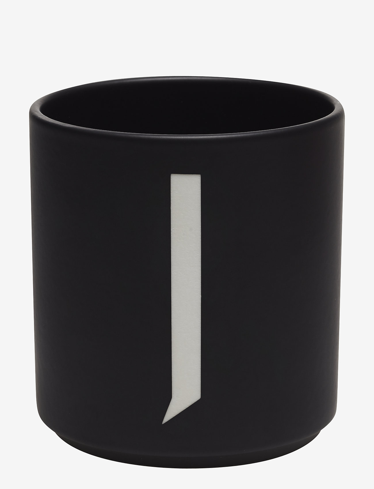 Design Letters - Black Porcelain Cups A-Z - cups - black - 0