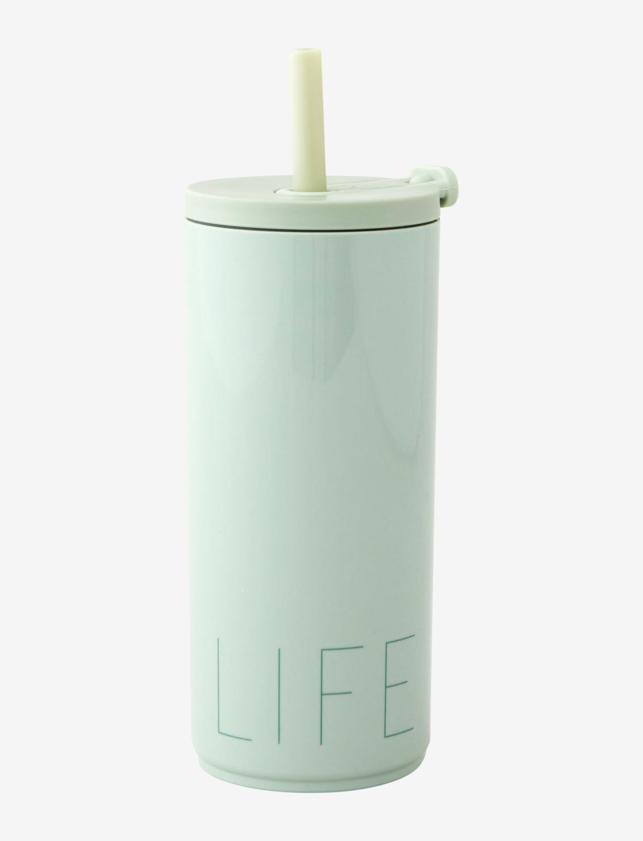 Design Letters - Travel cup with straw 500ml - wasserflaschen & glasflaschen - green - 0