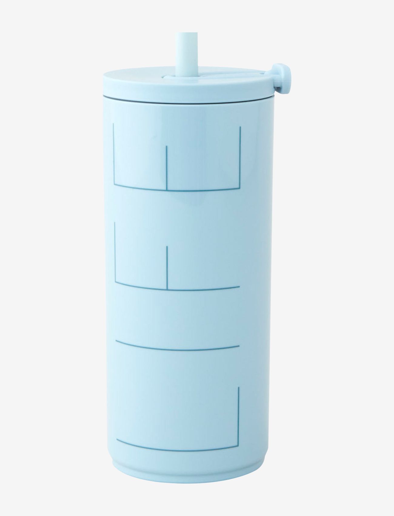 Design Letters - Travel cup with straw 500ml - wasserflaschen & glasflaschen - light blue - 0