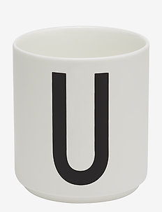 Porcelain cup a-z, æ, ø - WHITE
