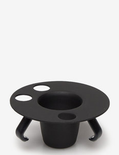 candle holder set for espresso cup - christmas decorations - black