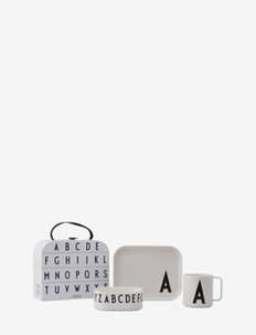Classics in a suitcase - lunch boxes & water bottles - white