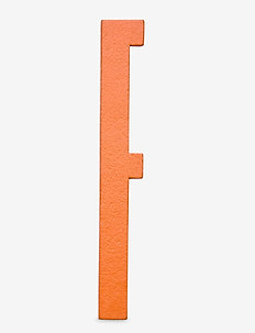 Orange wooden letters - dekoracja ścienna - orange