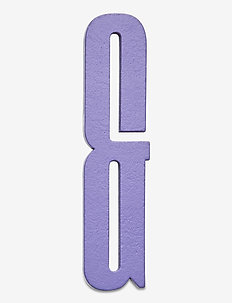 Purple wooden letters - dekoracja ścienna - purple