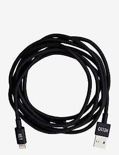 Extra long cable Iphone 1.85 m - chargers & cables - black