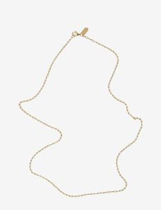 Square Link Chain Gold 45 cm - chain necklaces - gold