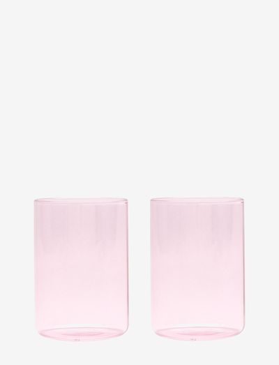 Favourite drinking glass - The Mute Collection (Set of 2 pcs) - glāzes un kausi - pink