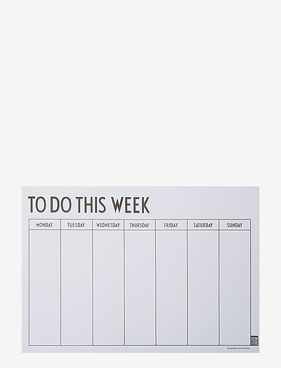 Weekly planner - calendars & notebooks - black