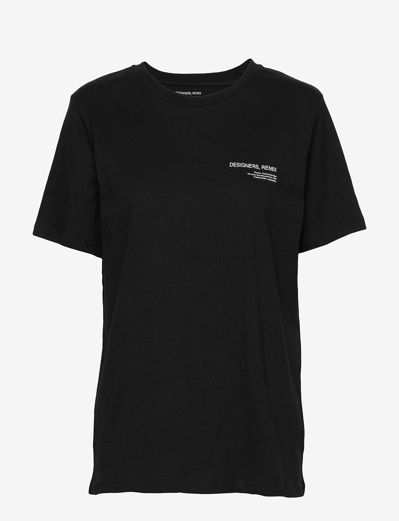 Logo Printed Jersey T shirt (Black) (249.50 kr) DESIGNERS Black t-shirt Designers Remix T-Skjorter - Dameklær er billig